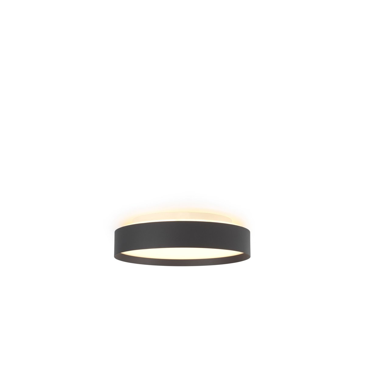 Plafonnier LED Backlight Full Ø30 25 W, variateur 3 niveaux à mémoire – Noir