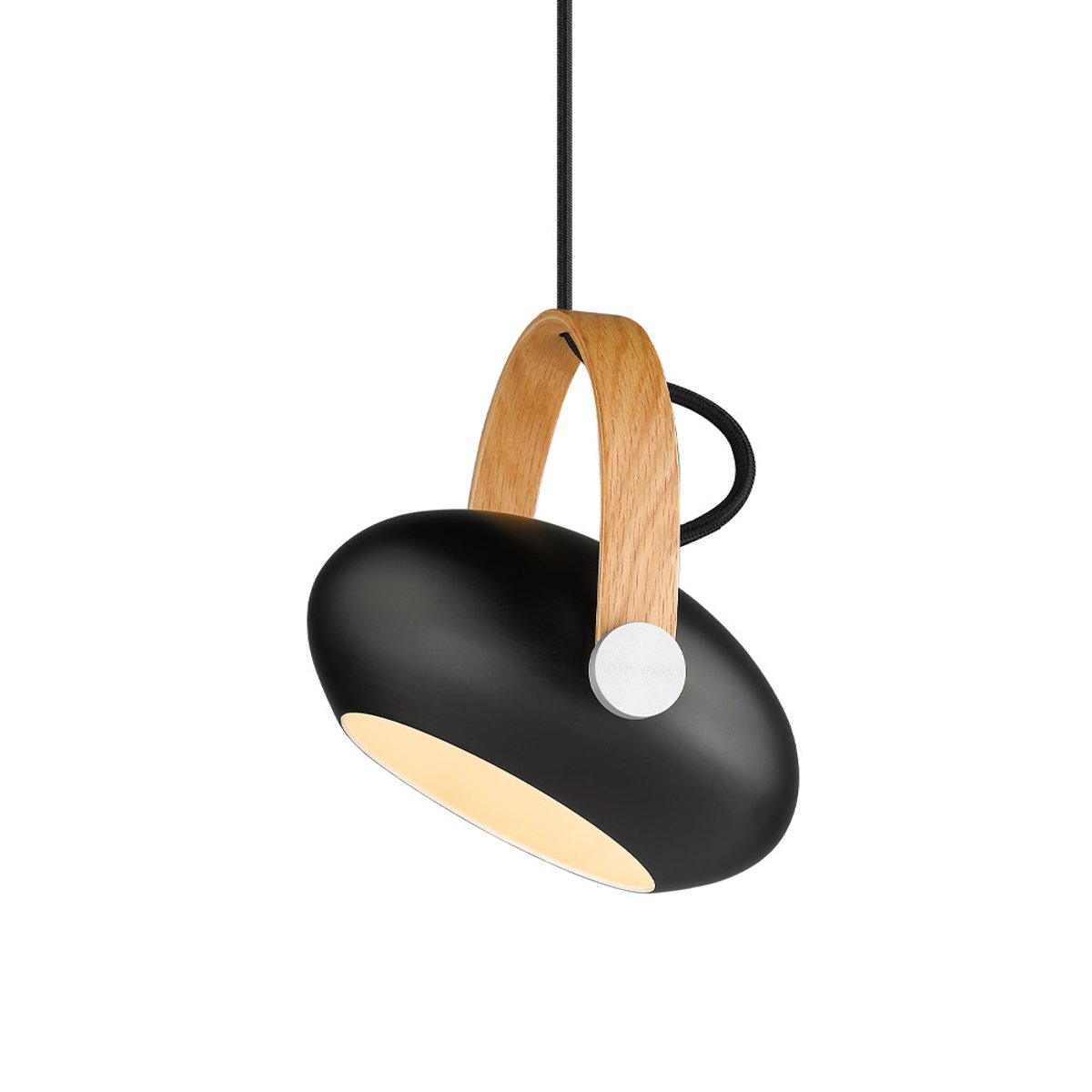 Suspension DC Ø18 G9 – Noir / chêne