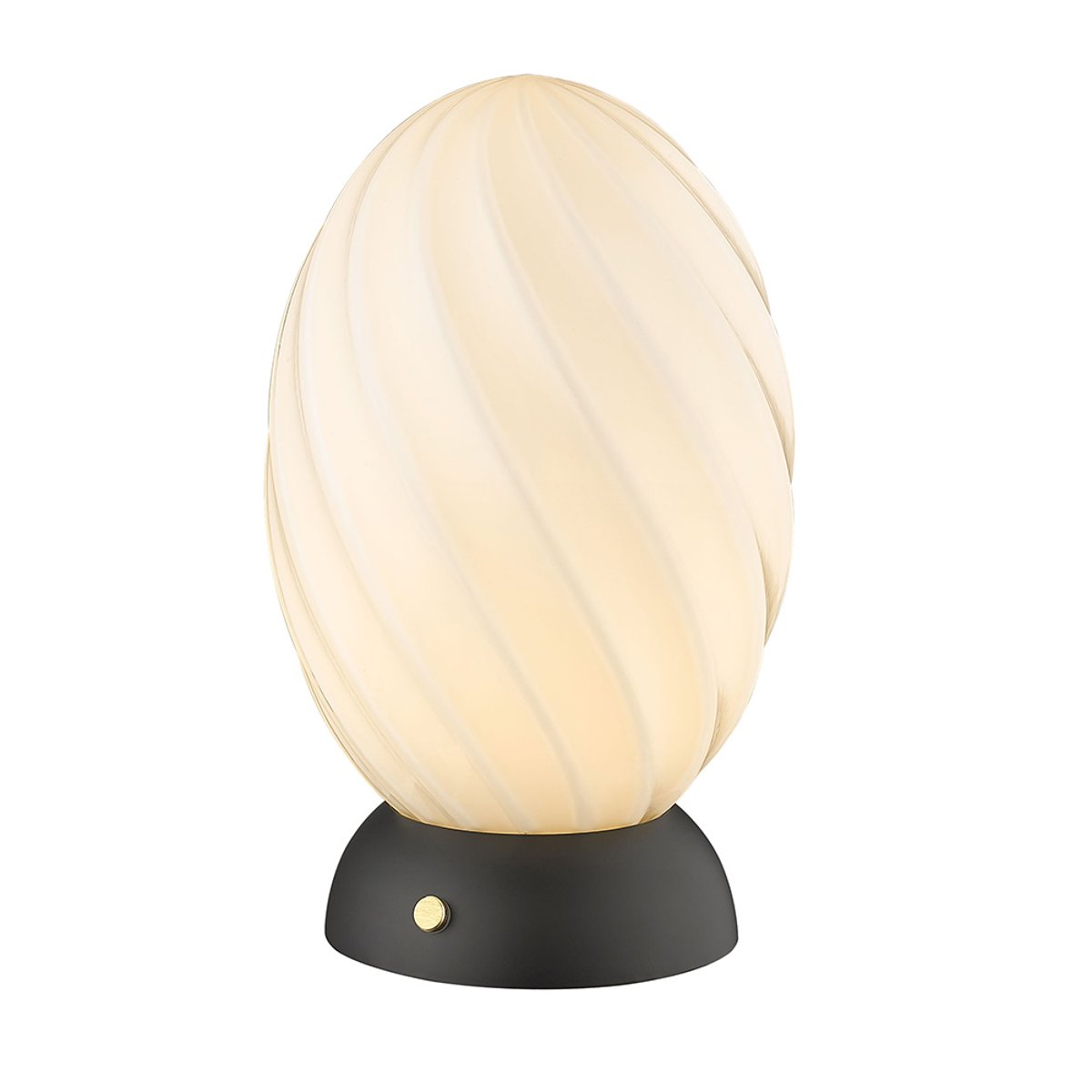 Lampe à poser Twist Oval 1 x G9 – Opale / pied noir