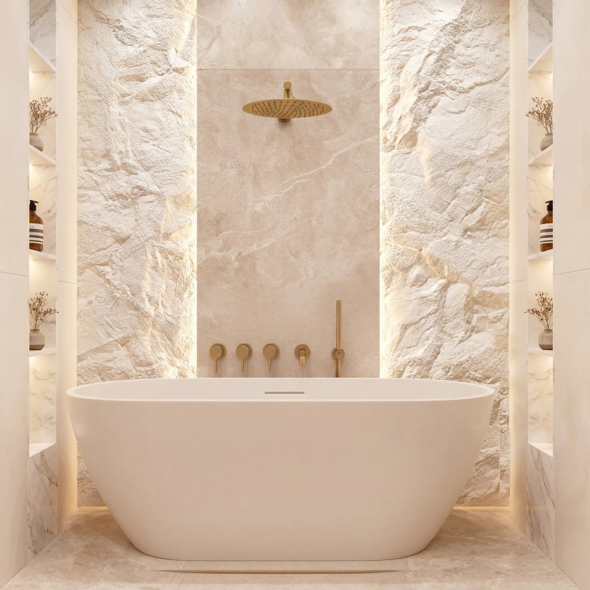 Ensemble de bain or brossé