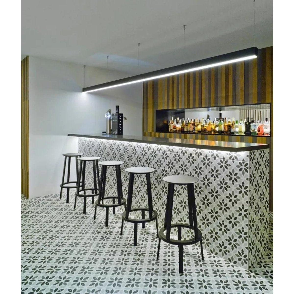 Carrelage Carreaux de Ciment LA MADELEINE 20x20 Lyla Noir