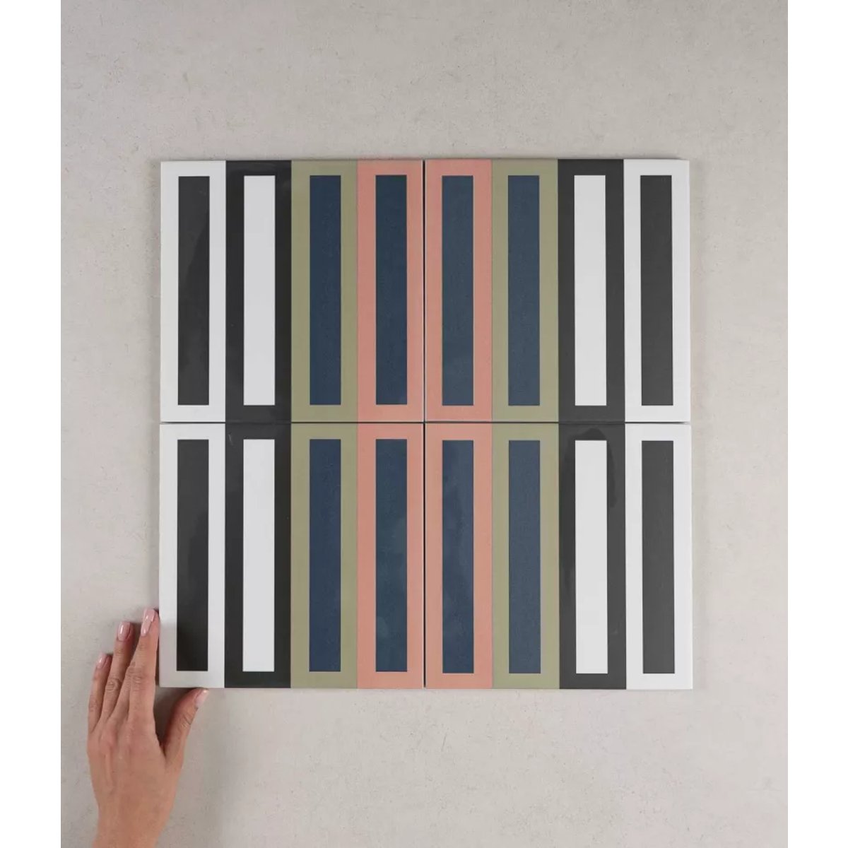 Carrelage Carreaux de Ciment BAUHOME 20x20 Domino Cold