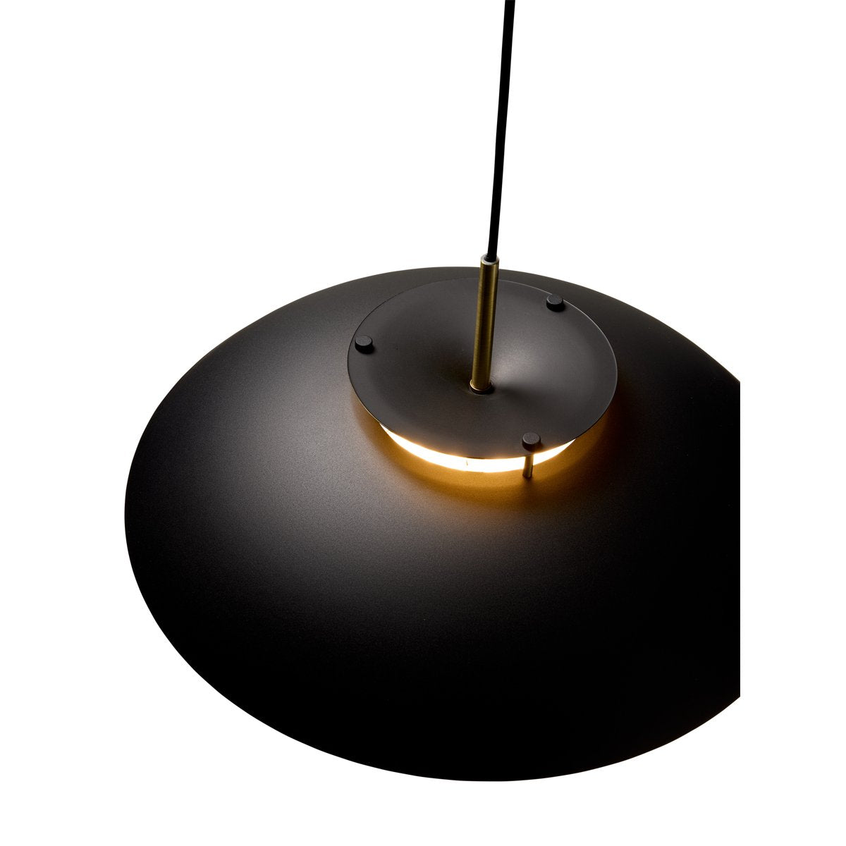 Suspension Stepp Ø46, variateur 3 niveaux à mémoire – Noir / laiton antique