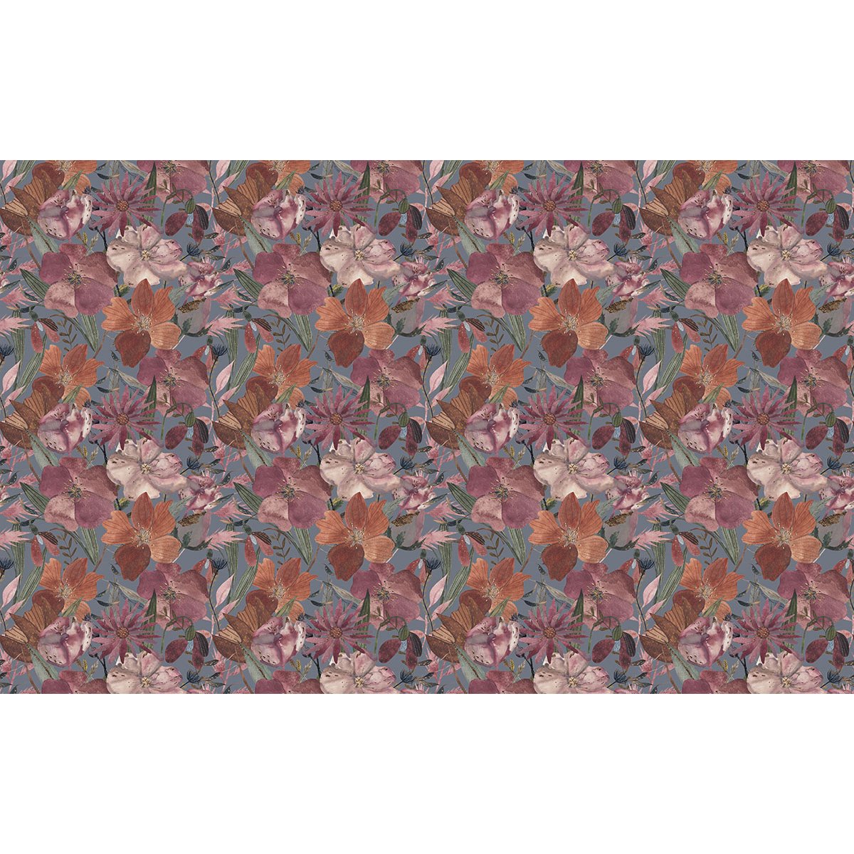Papier peint panoramique - Motif Fleurs