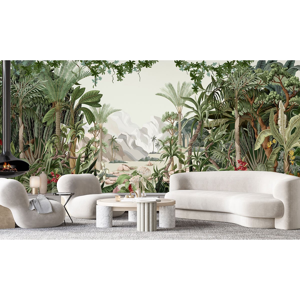 Papier peint panoramique - Forêt tropicale