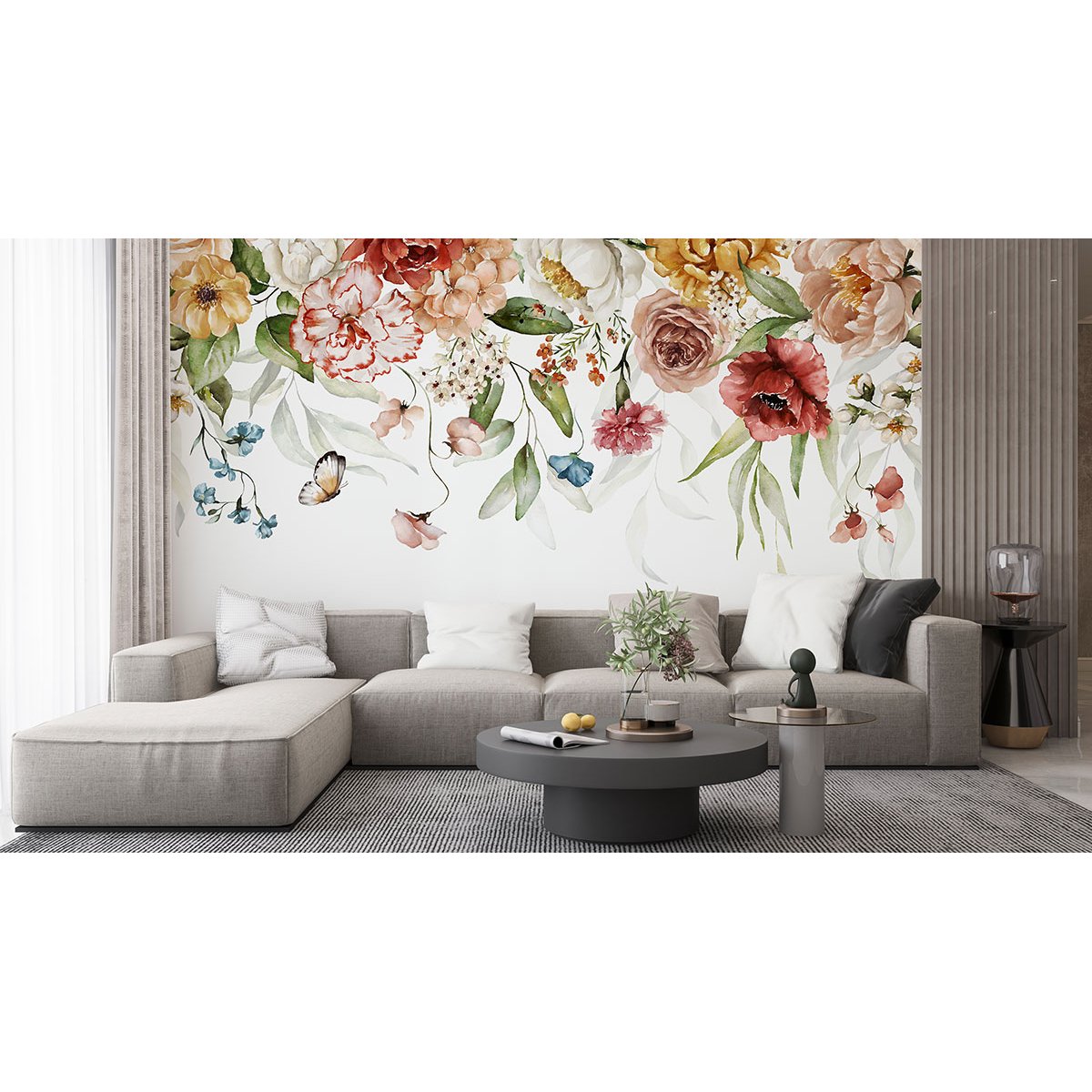 Papier peint panoramique - Fleurs