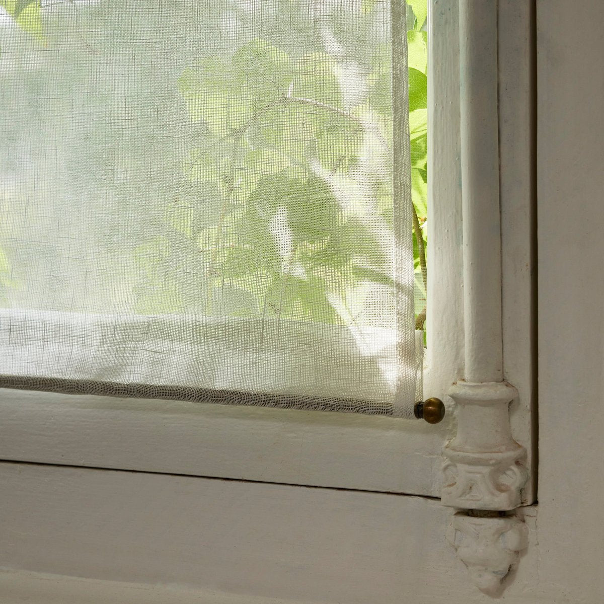 Voilage de vitrages SHADOW blanc pur
