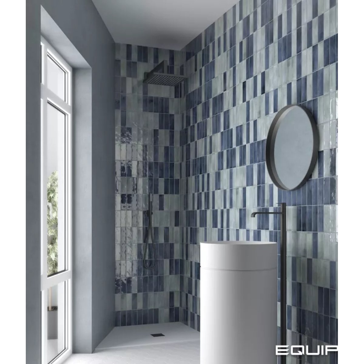 Carrelage Zellige Bleu Nuit COLO Gloss blue night