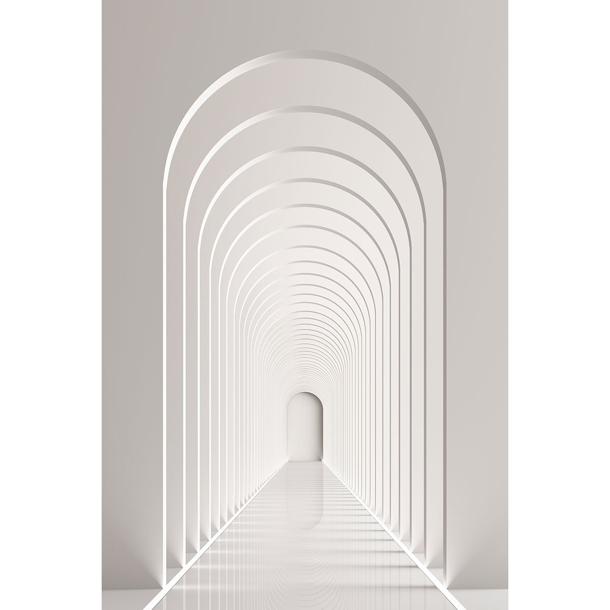 Papier peint panoramique - Couloir arcades