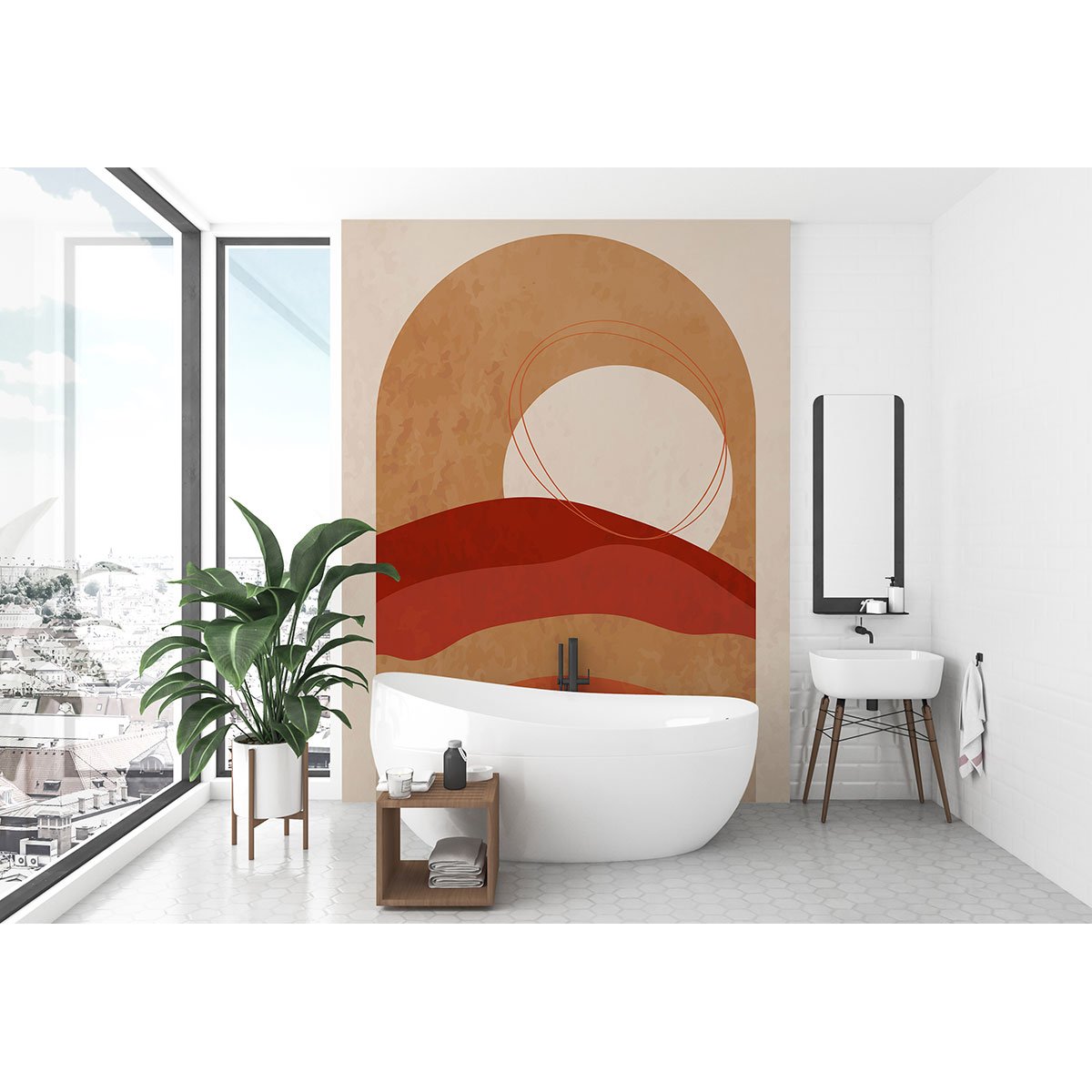 Papier peint panoramique - Soleil Boho