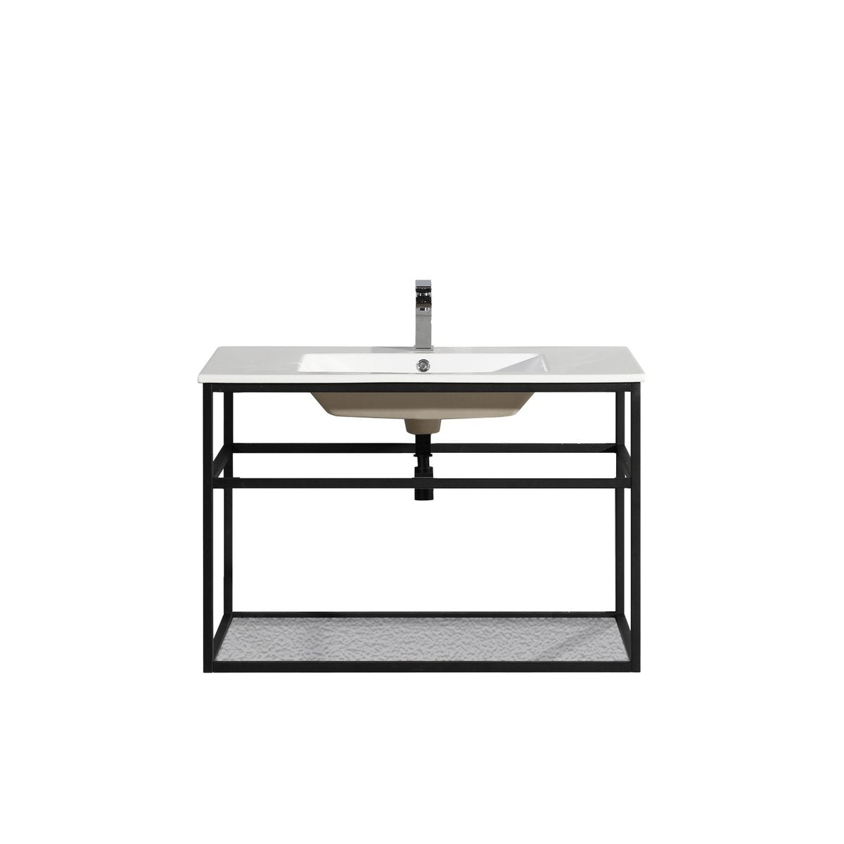Lave main 90 cm métal noir Aquafredo