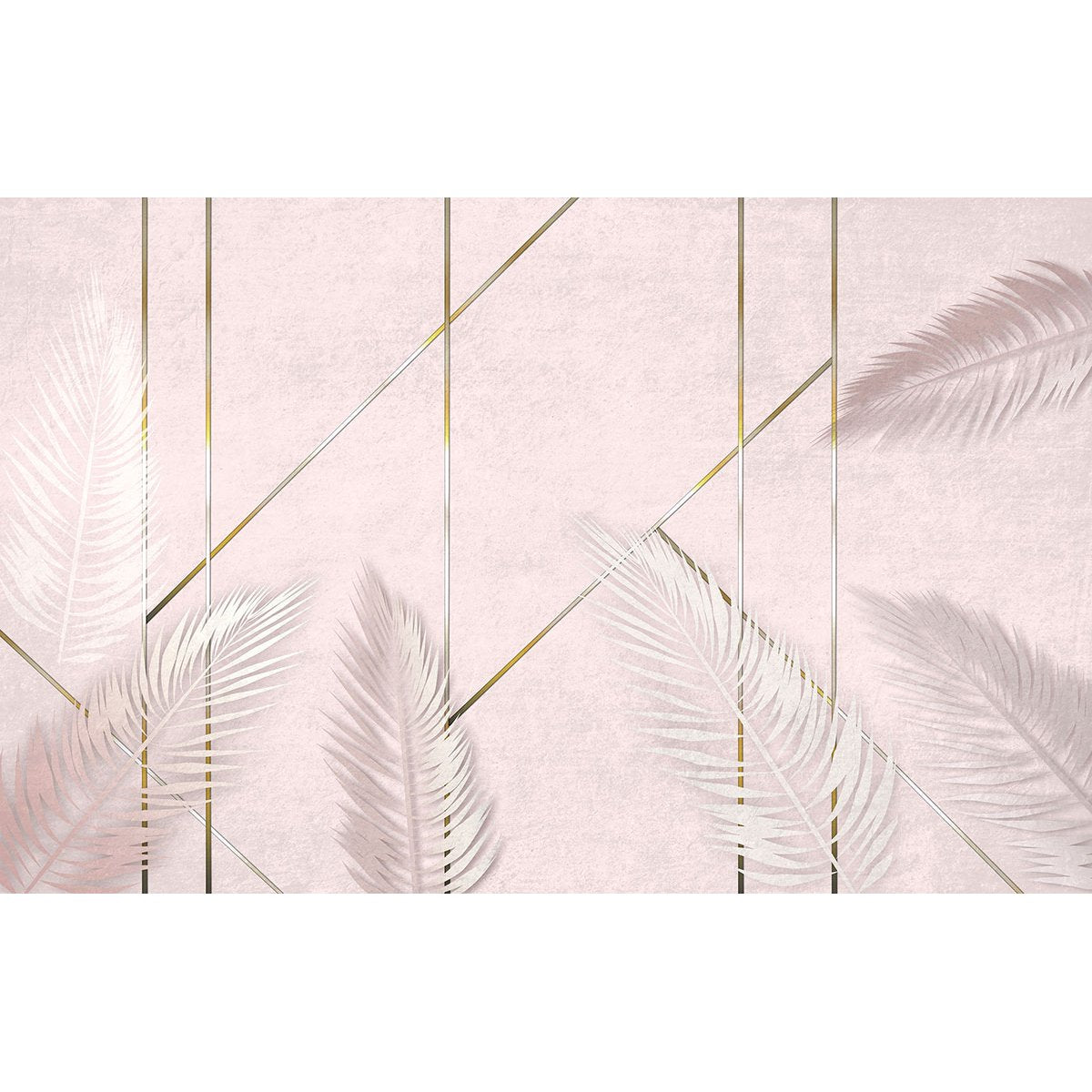 Papier peint panoramique - Feuilles tropicales