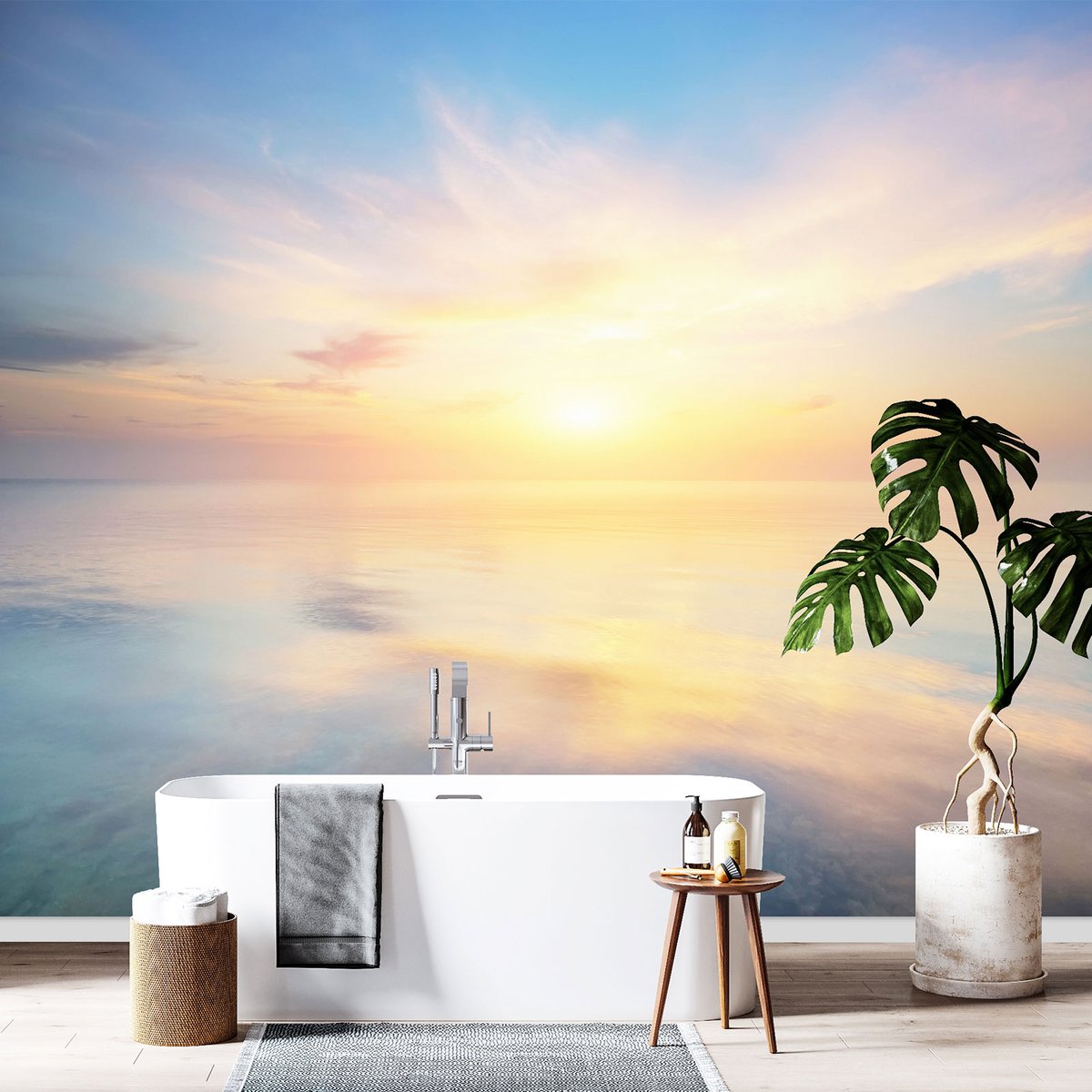 Papier peint panoramique - Couché de soleil