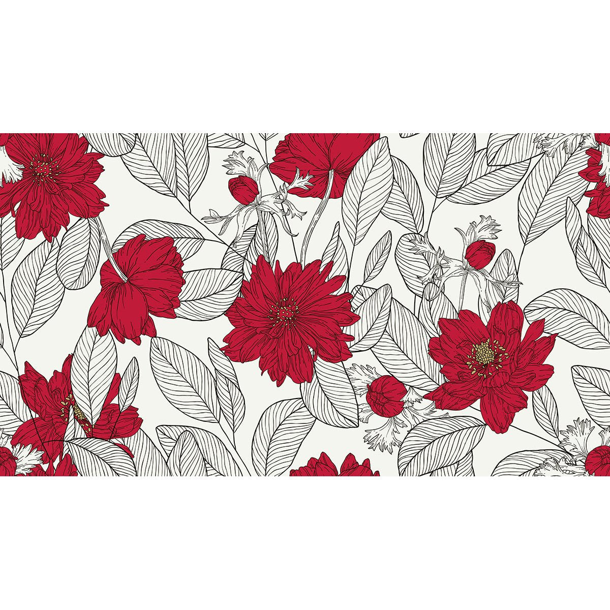 Papier peint panoramique - Fleurs