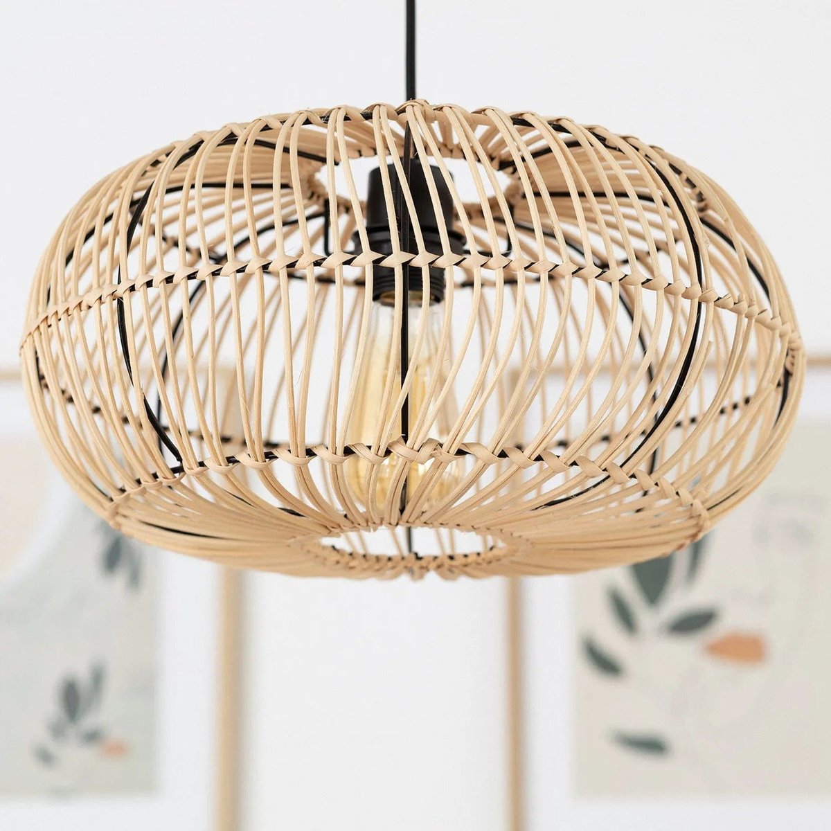 Petite Suspension Rotin