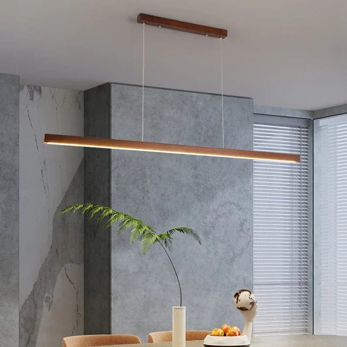 Suspension Rectangulaire Bois