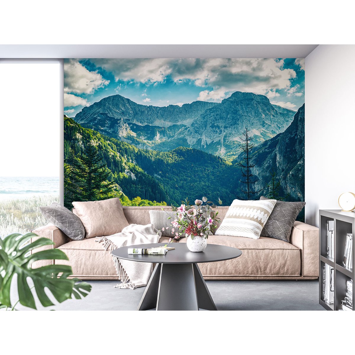 Papier peint panoramique - Montagnes