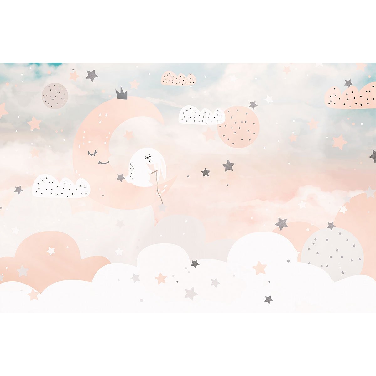Papier peint panoramique Enfants - Lune