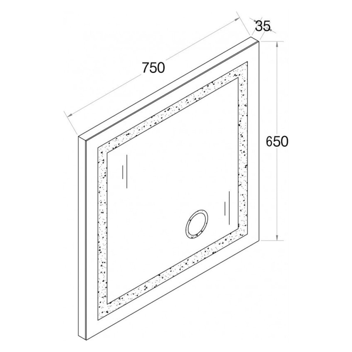 Miroir salle de bain LED avec zoom