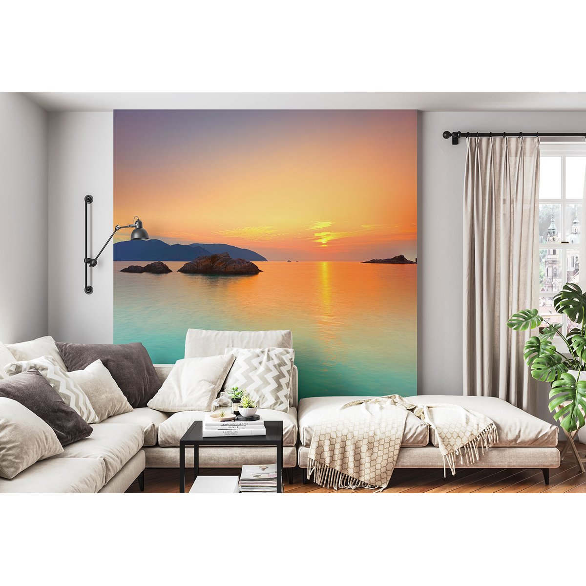 Papier peint panoramique - Couché de soleil