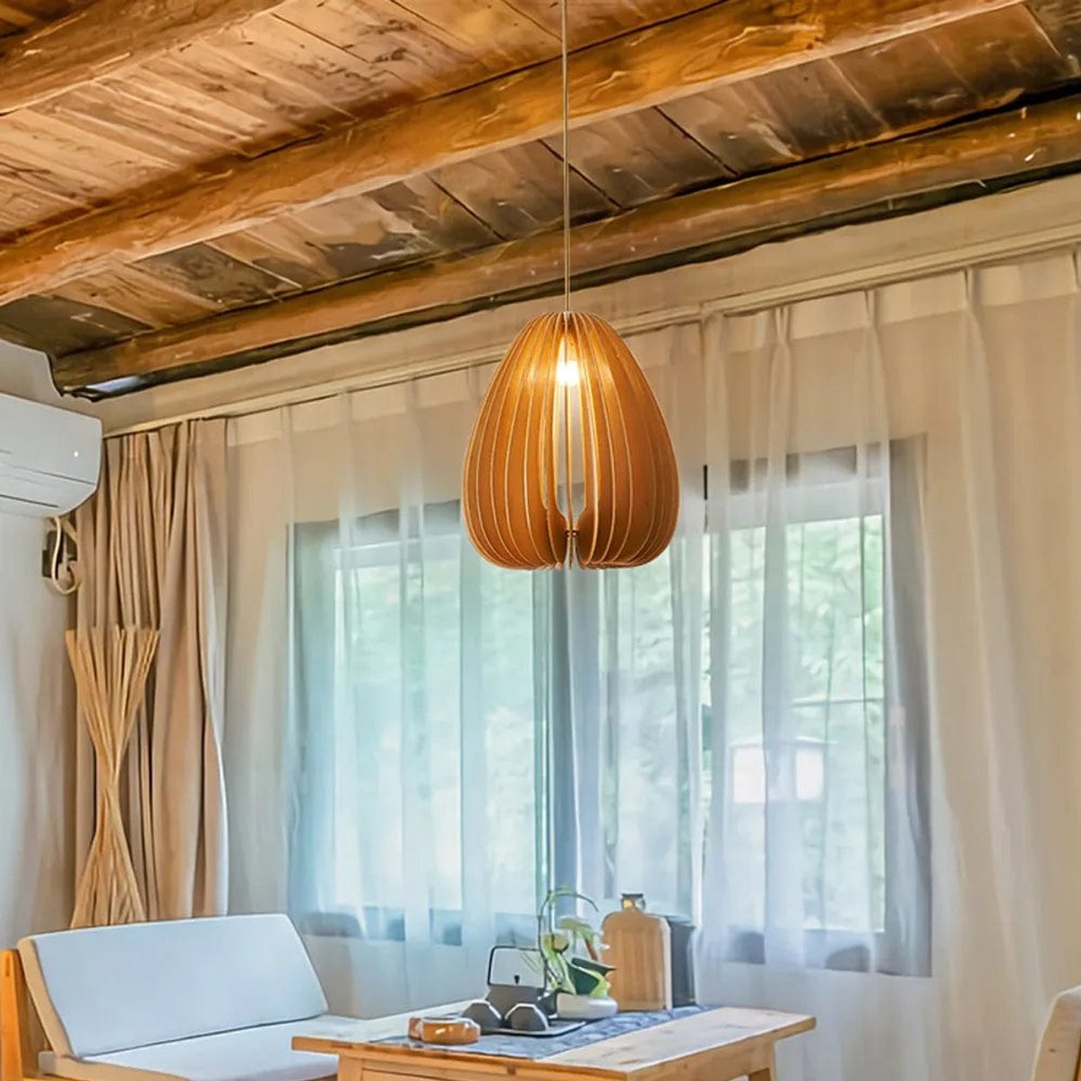 Suspension Luminaire Bois Scandinave