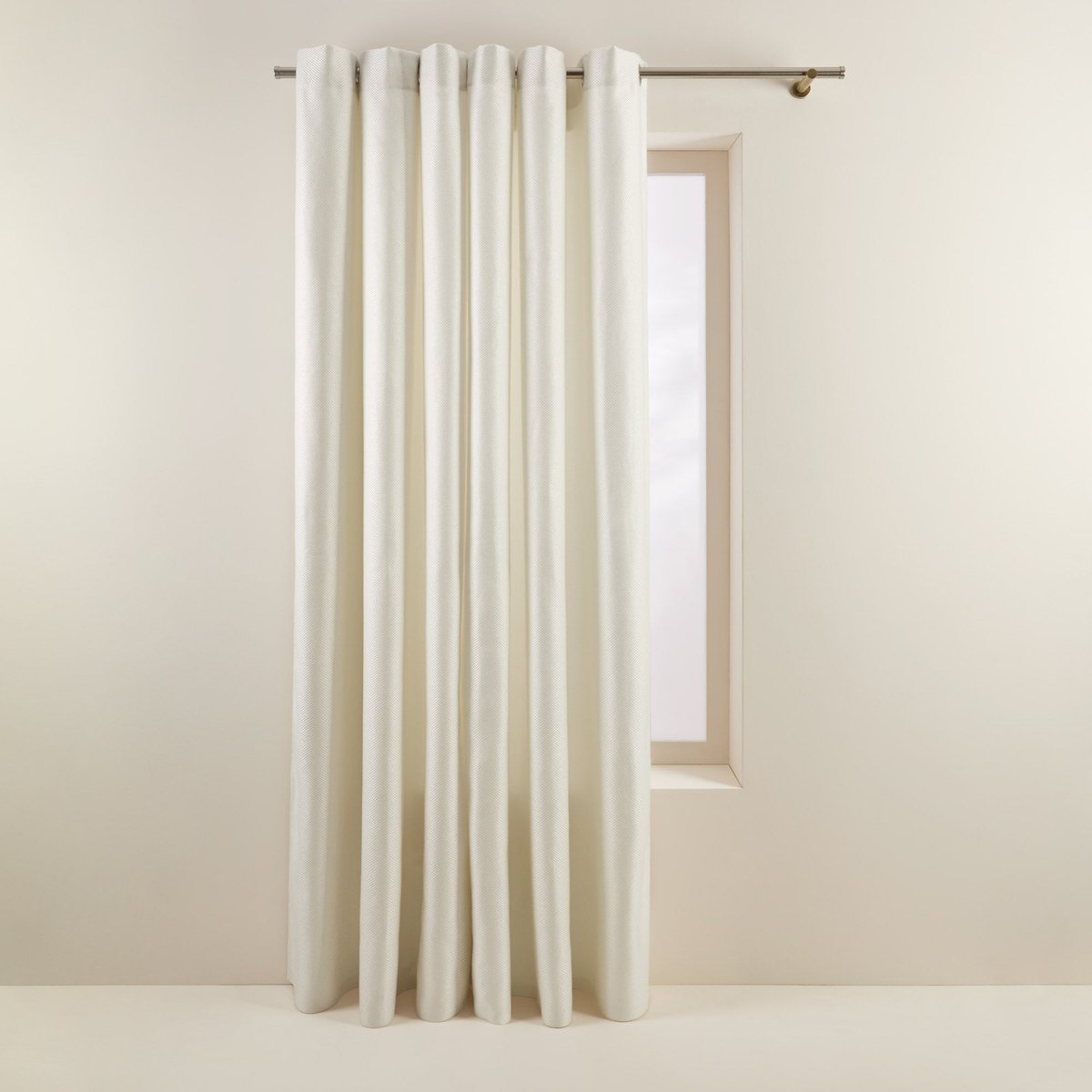 Rideau oeillets doublé thermique COCONUT ivoire
