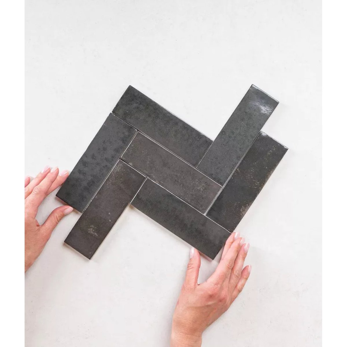 Carrelage intérieur Effet Zellige Noir BEJMAT Ebony