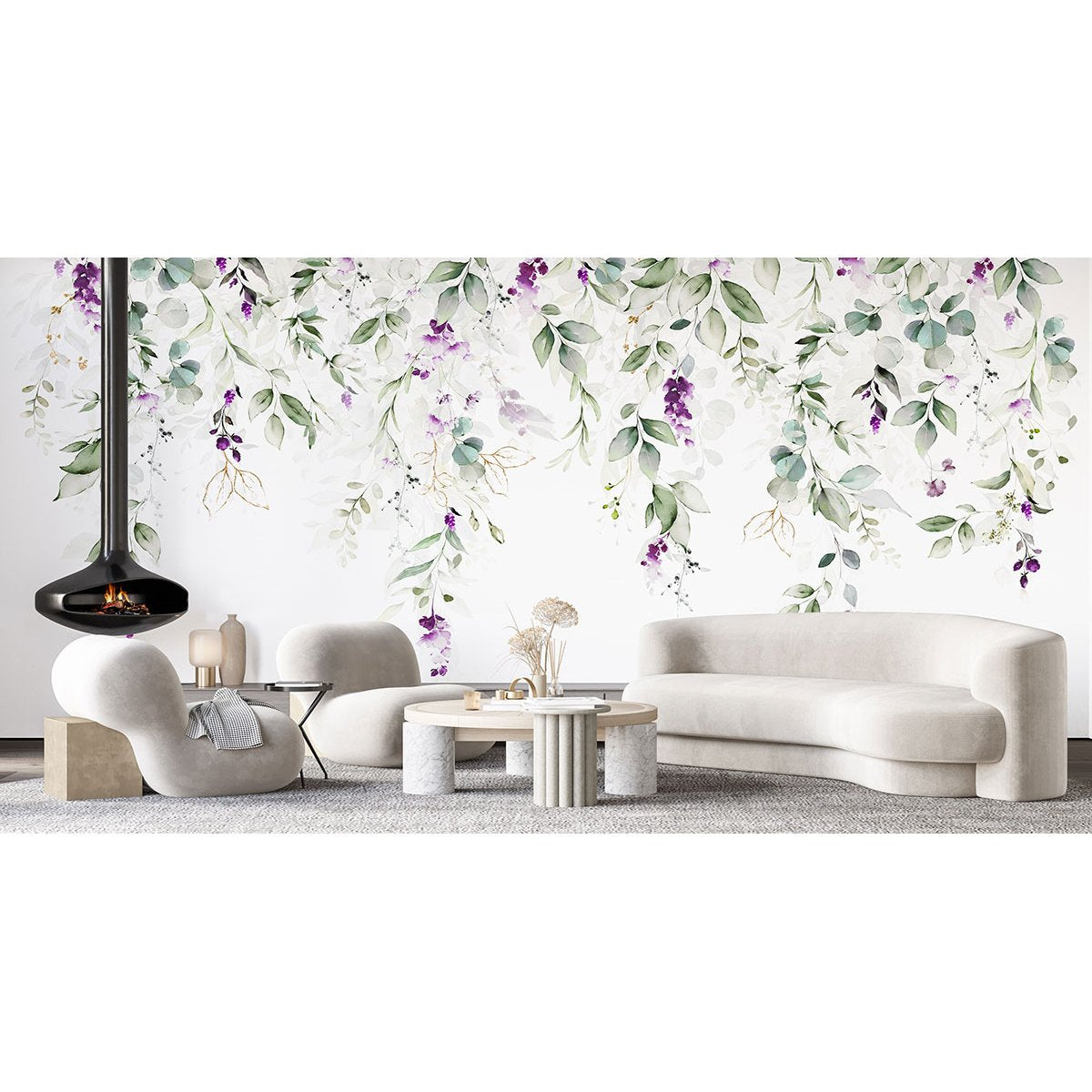 Papier peint panoramique - Fleurs