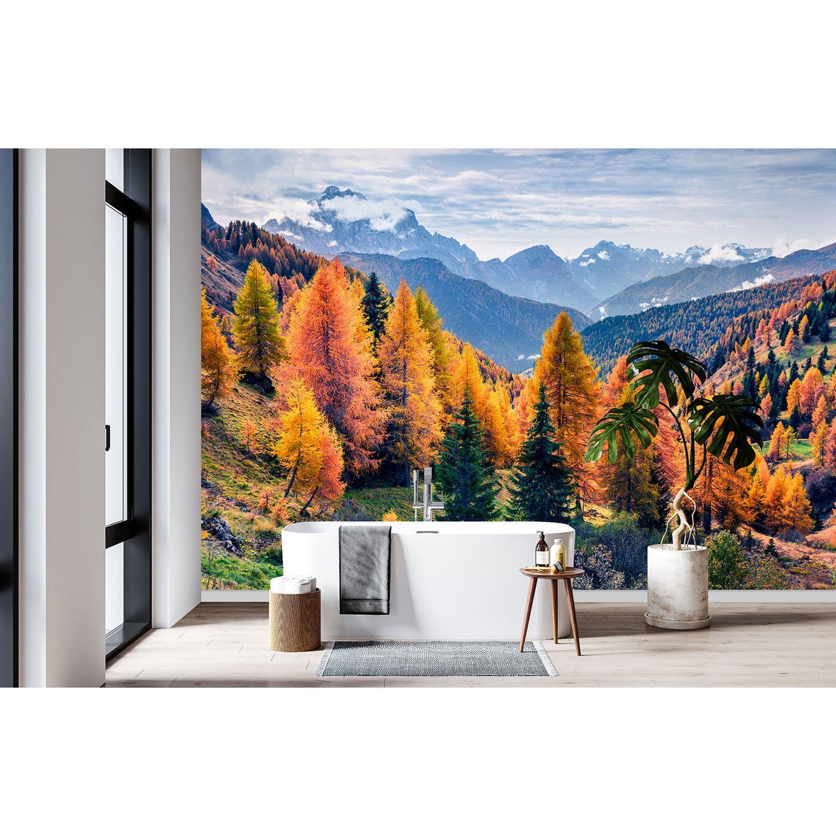 Papier peint panoramique - Forêt Automne
