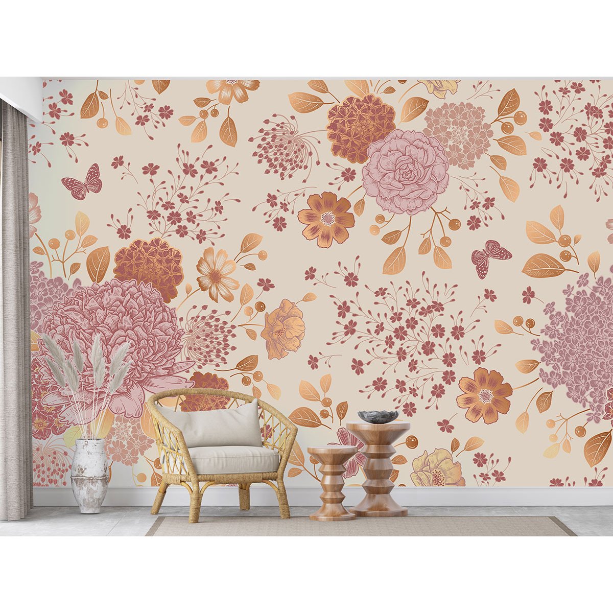 Papier peint panoramique - Fleurs
