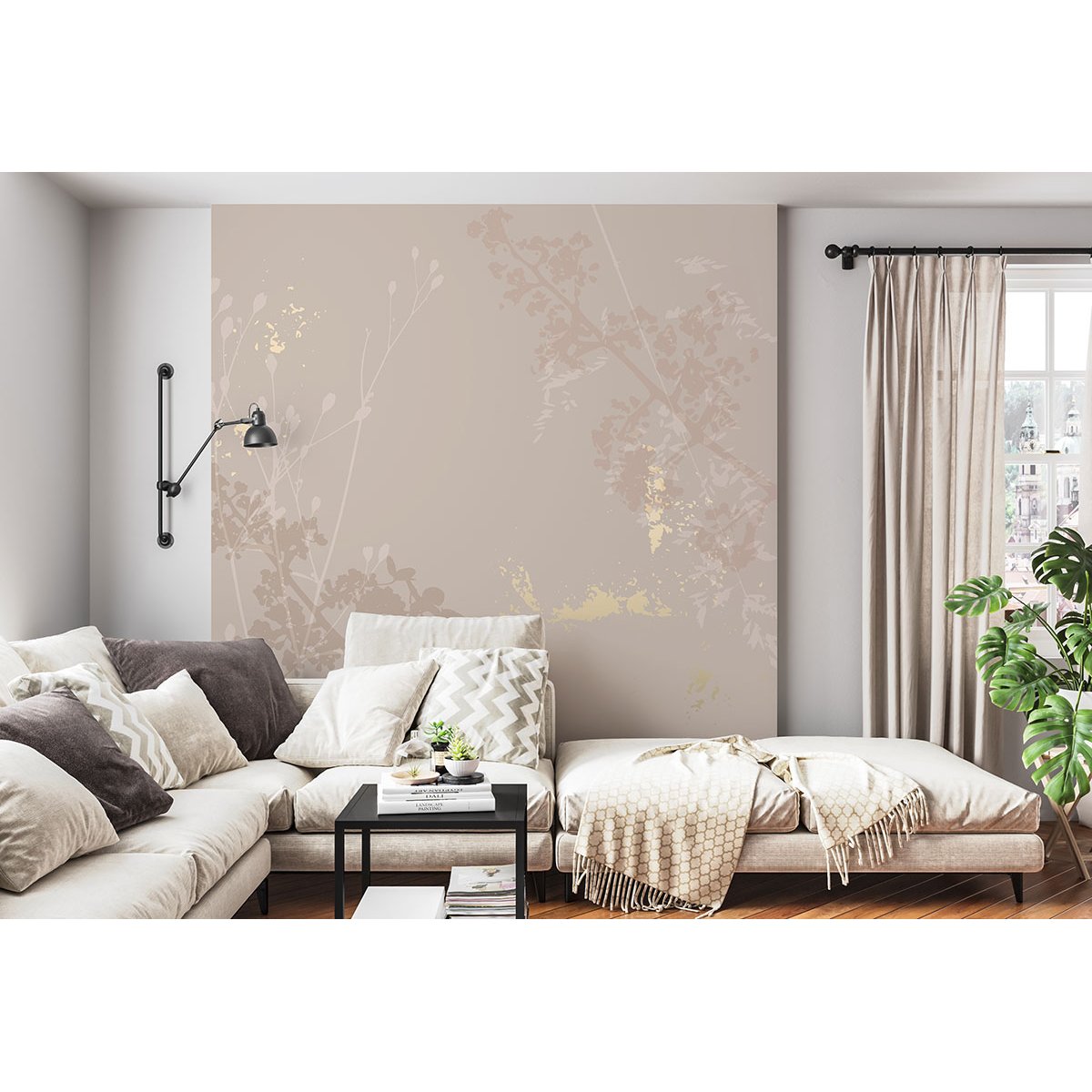 Papier peint panoramique - Fleurs Design