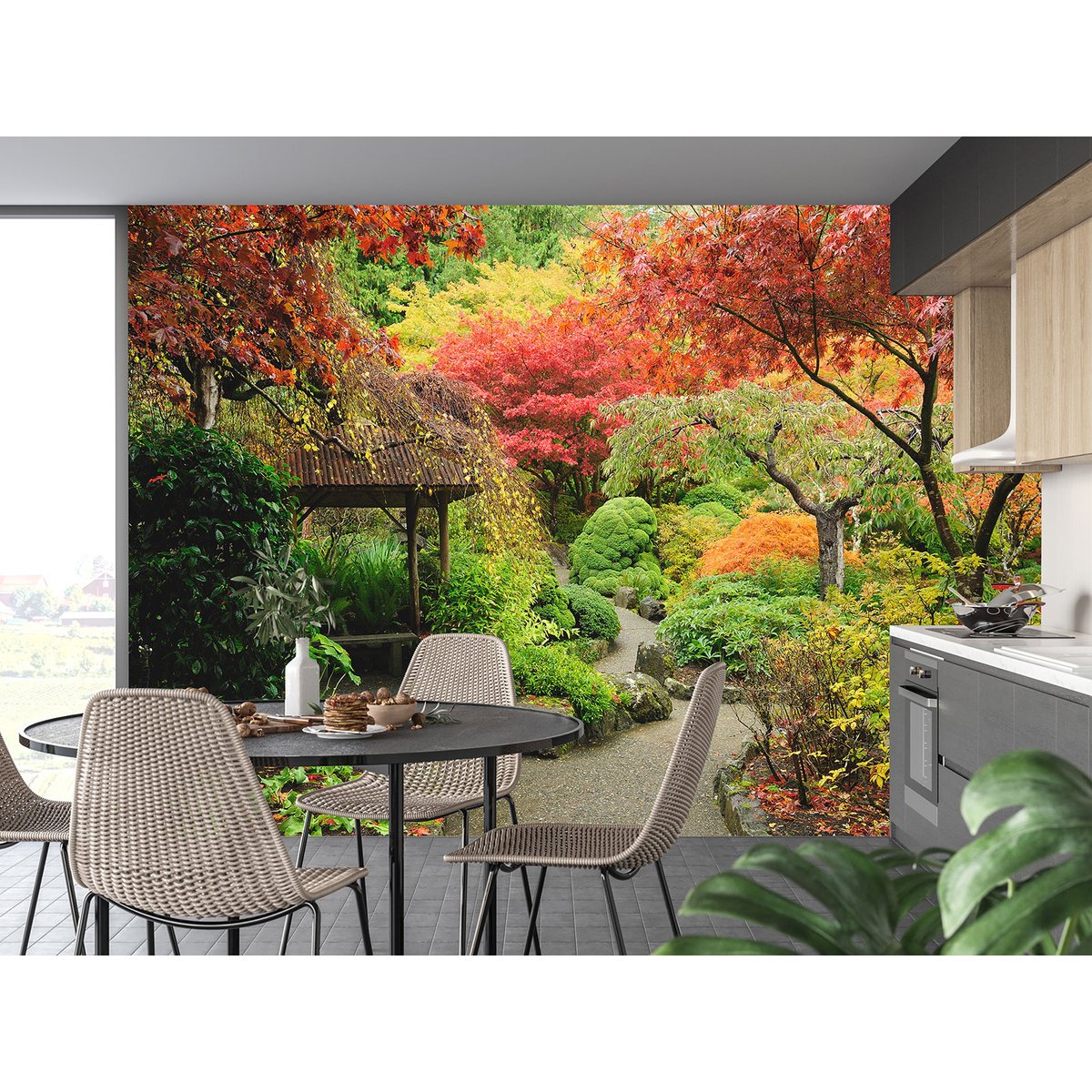 Papier peint panoramique - Jardin japonais