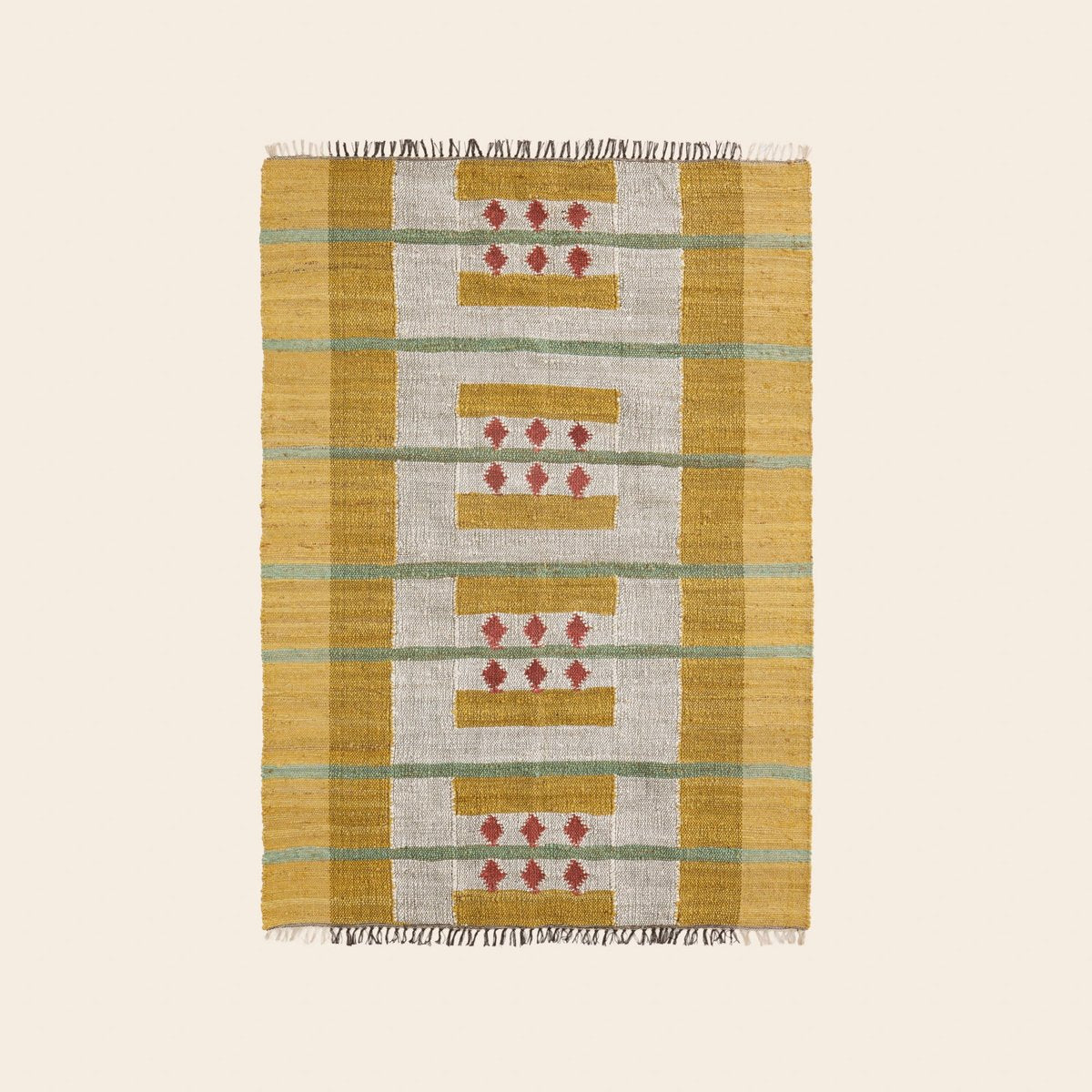 Tapis de sol ANDONI jaune et rose