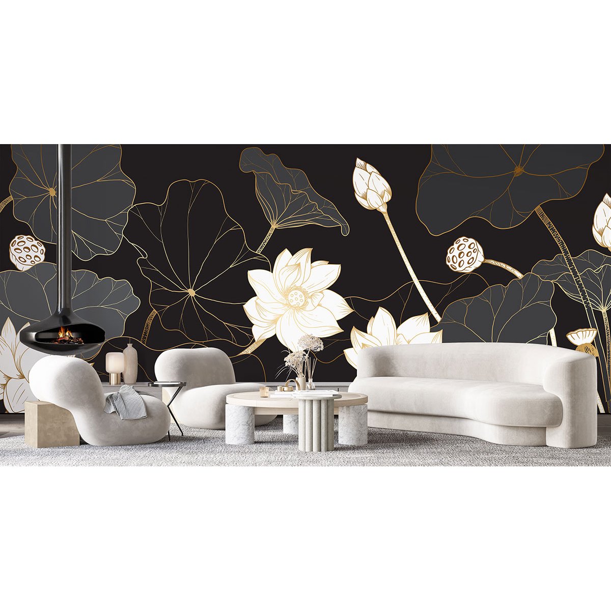 Papier peint panoramique - Fleurs