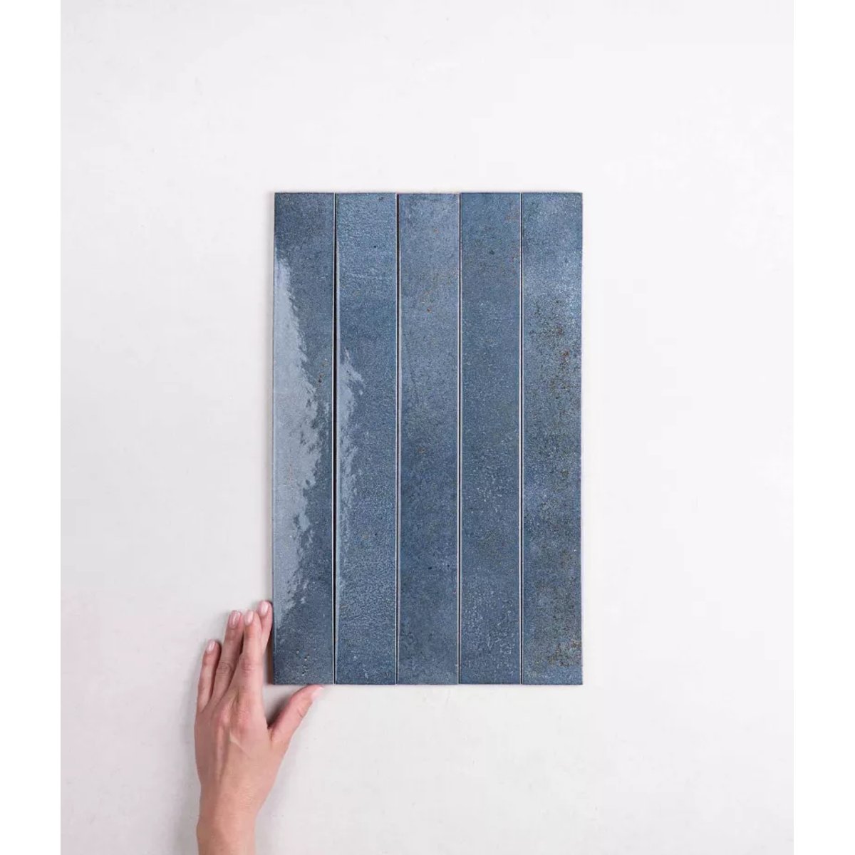 Carrelage Zellige Long Bleu VERTICALE Deep Royale