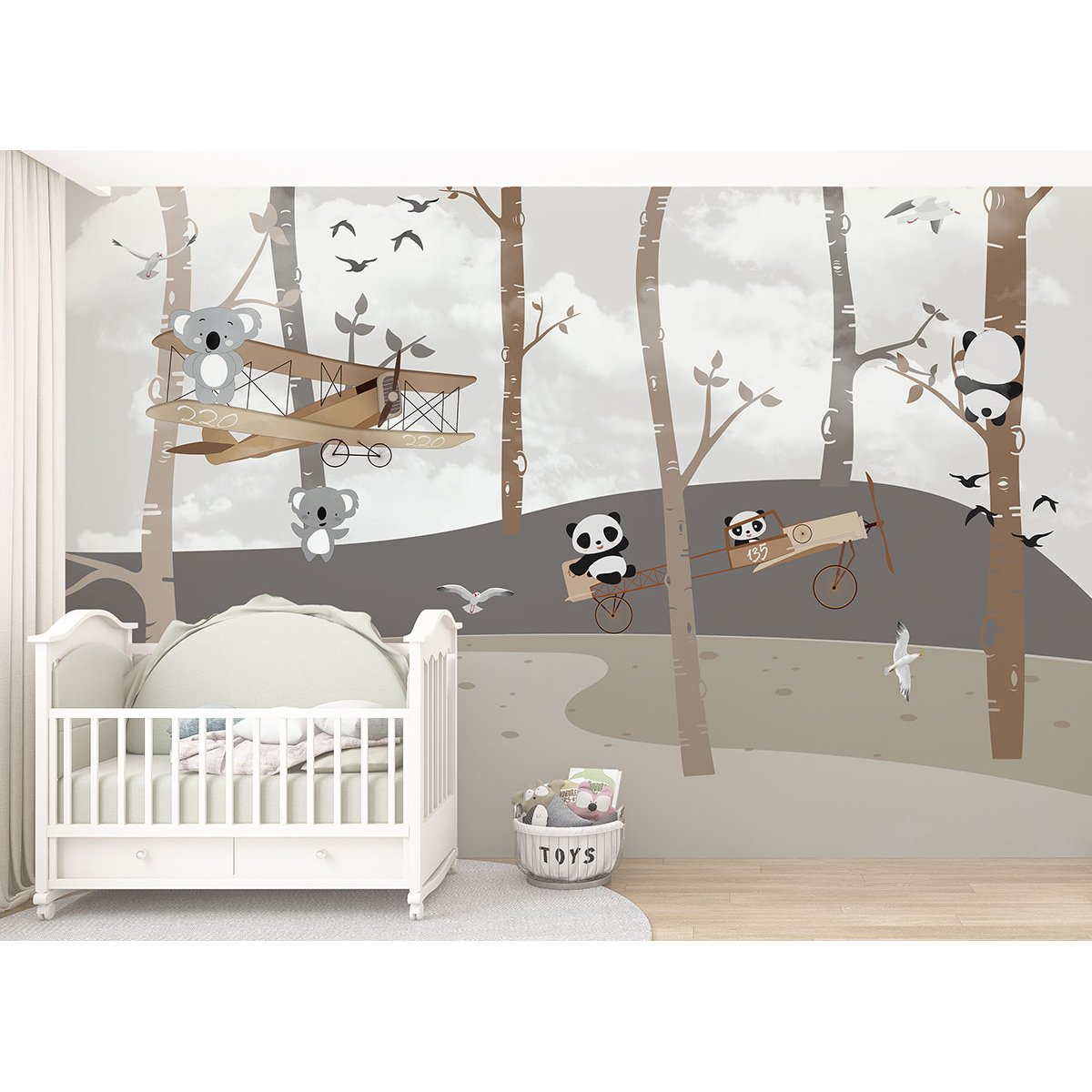 Papier peint panoramique Enfants - Forêt