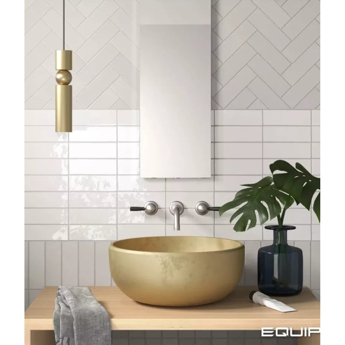 Carrelage Zellige Gris Clair FANGO Cenere Mate