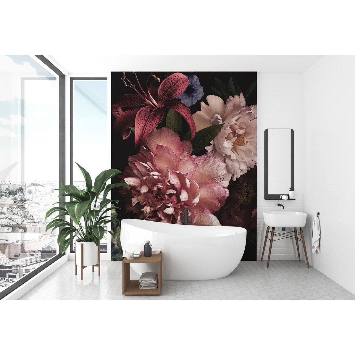 Papier peint panoramique - Pivoines