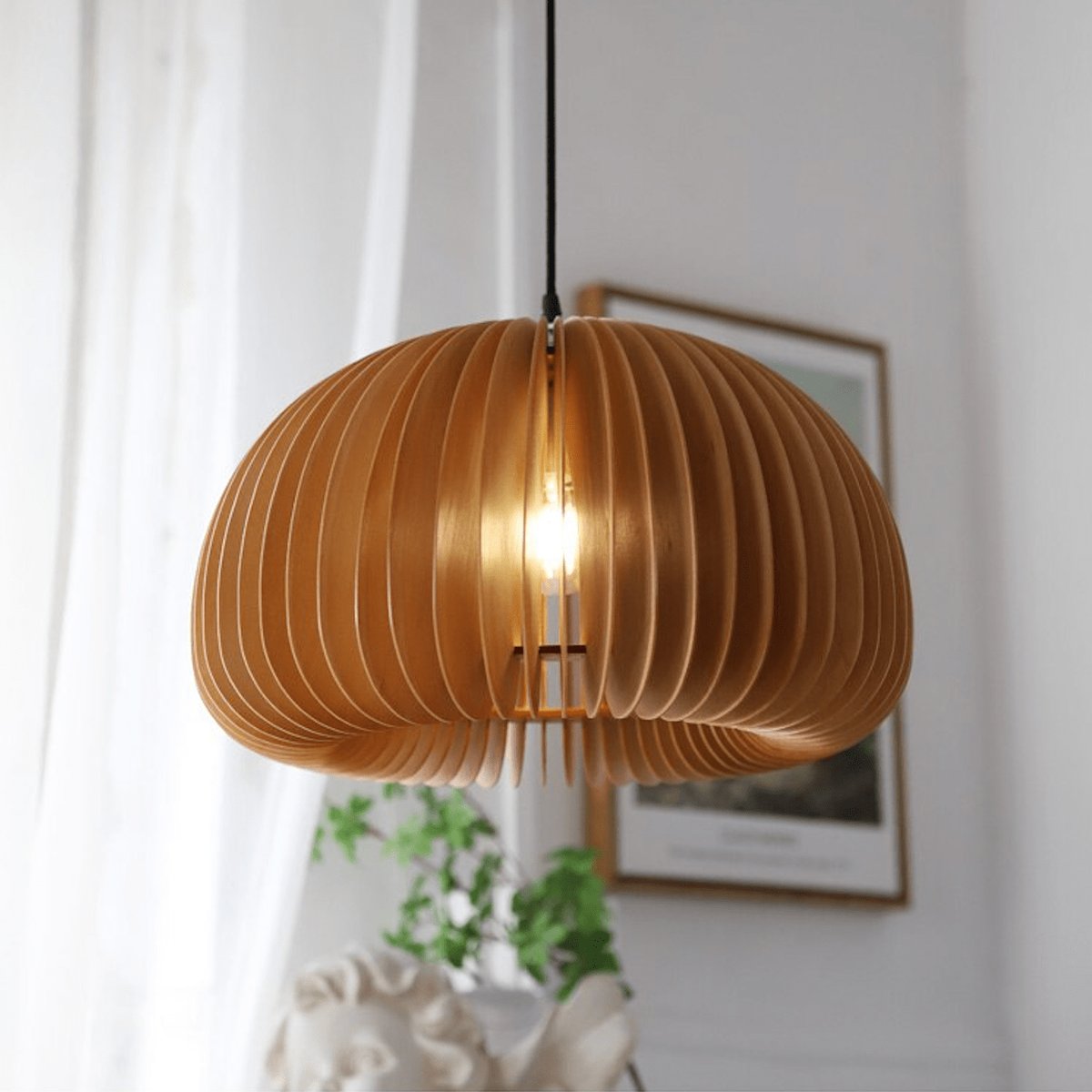 Suspension Lamelle Bois