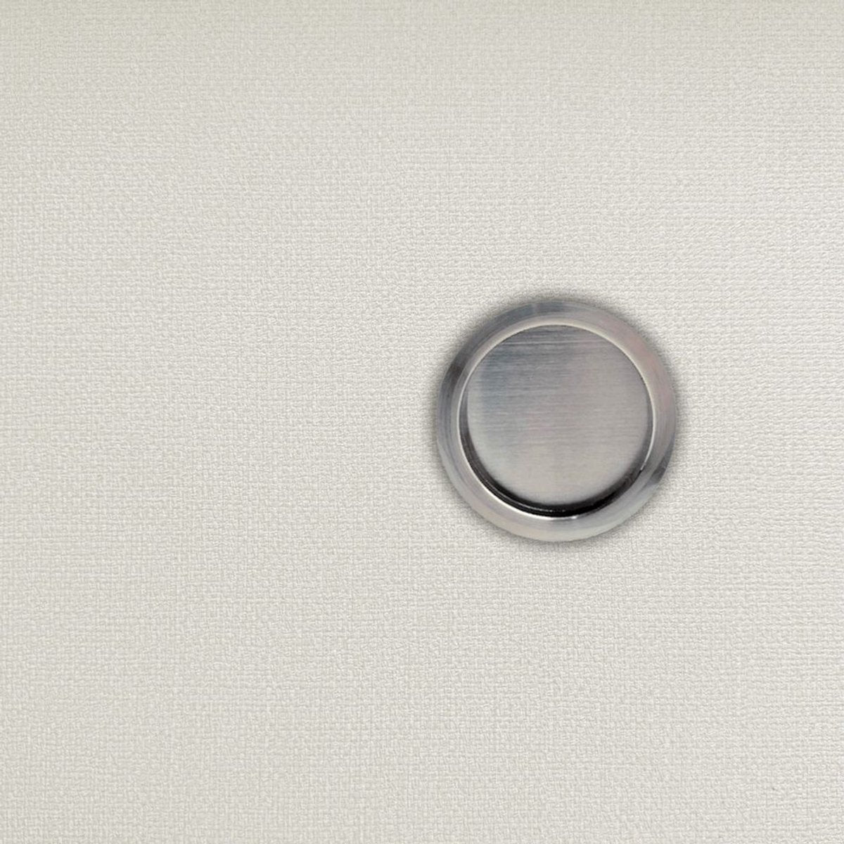 Poignée cuvette encastrée ronde avec tire-doigt