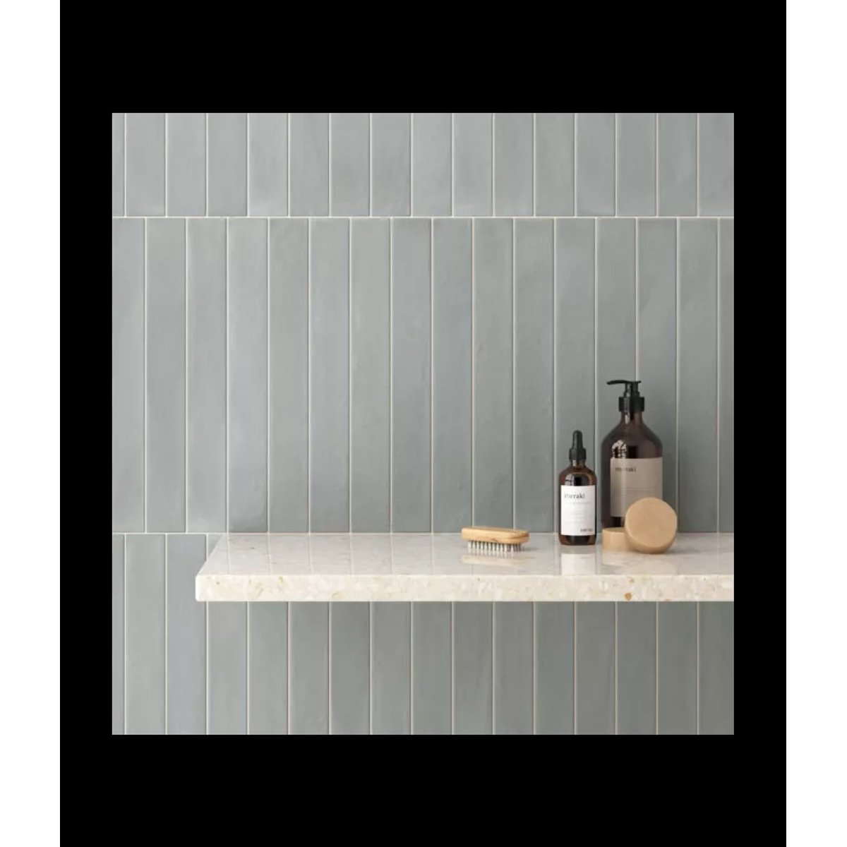 Carrelage Zellige Long Bleu Clair CORSICA Blue Earth