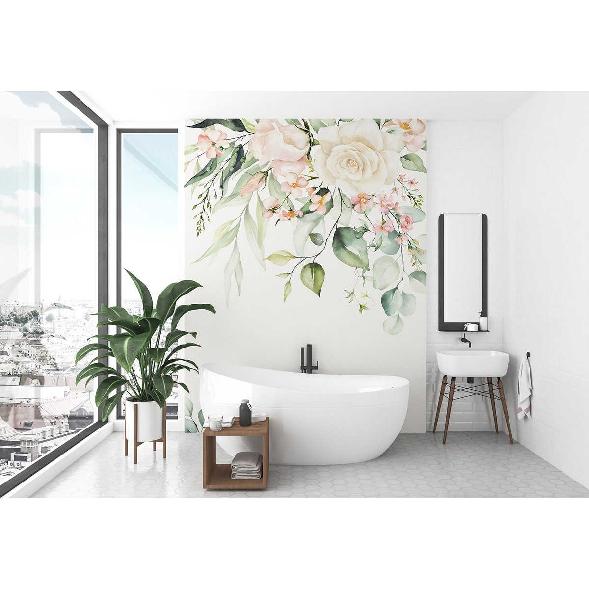 Papier peint panoramique - Fleurs