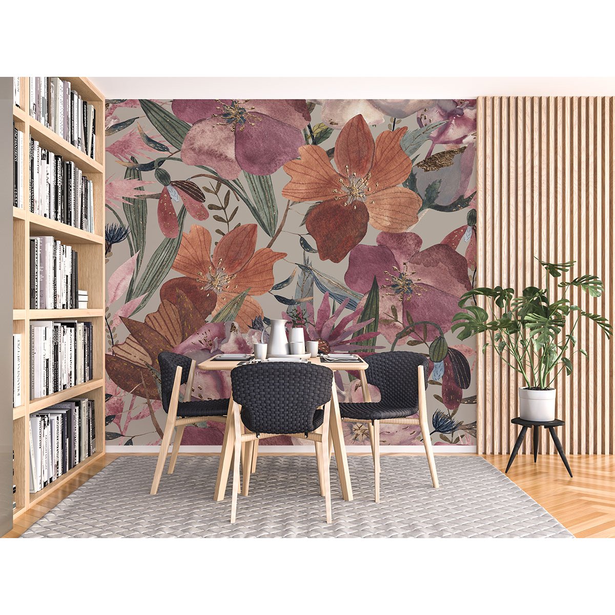 Papier peint panoramique - Fleurs