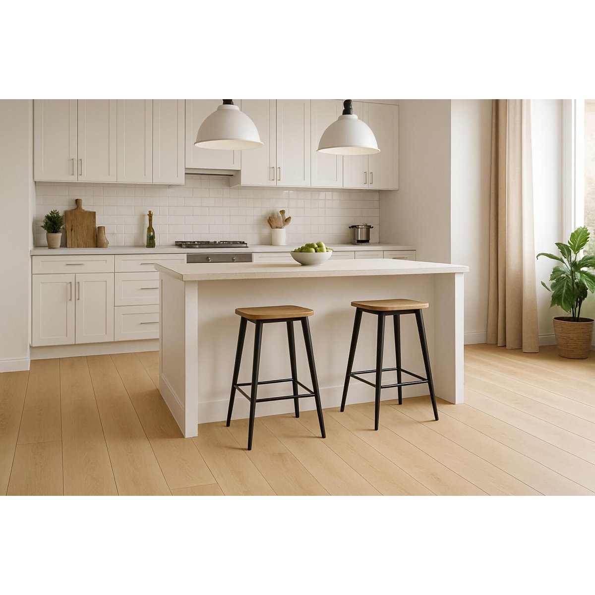 Parquet massif lame large chêne naturel - Larg. 24 cm