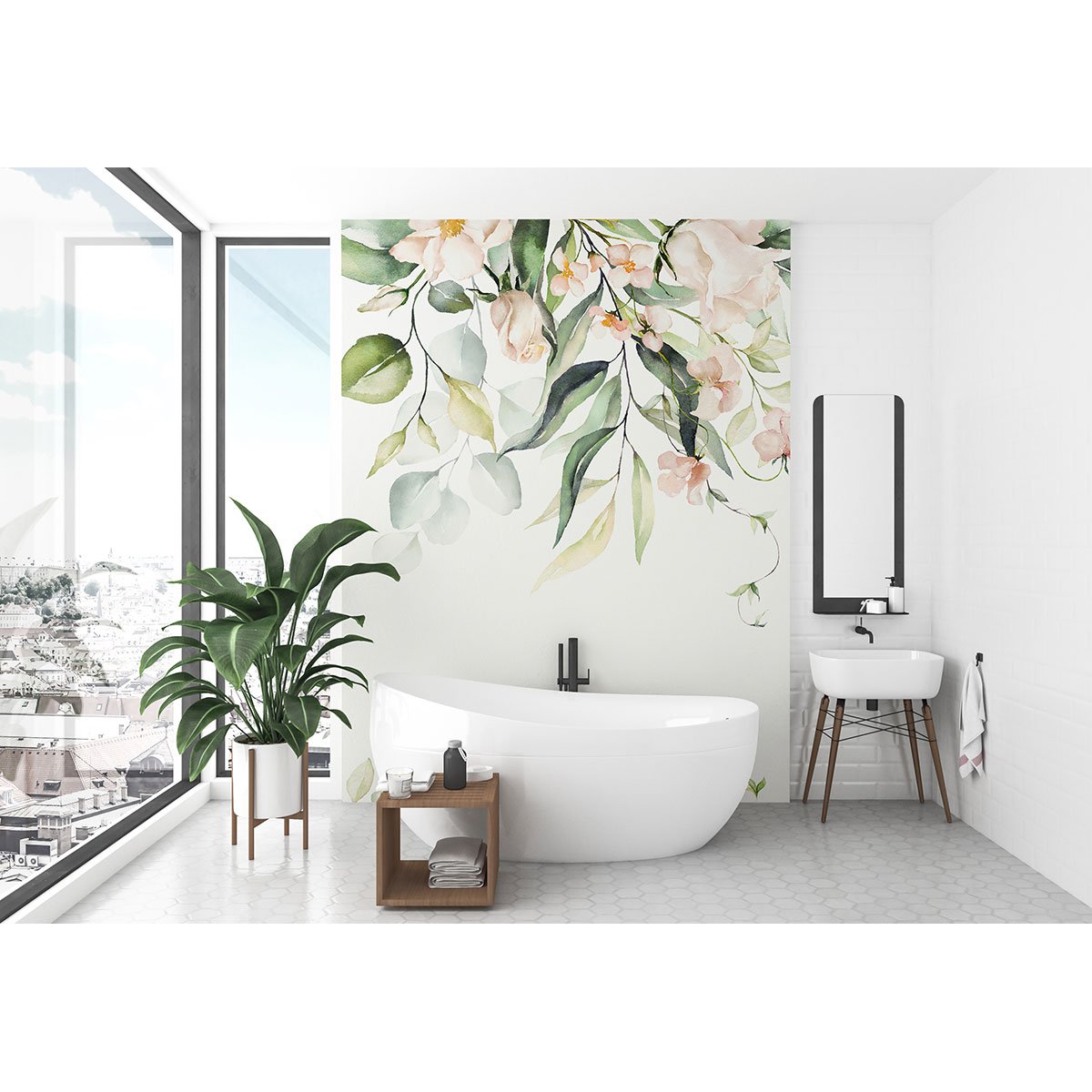 Papier peint panoramique - Fleurs