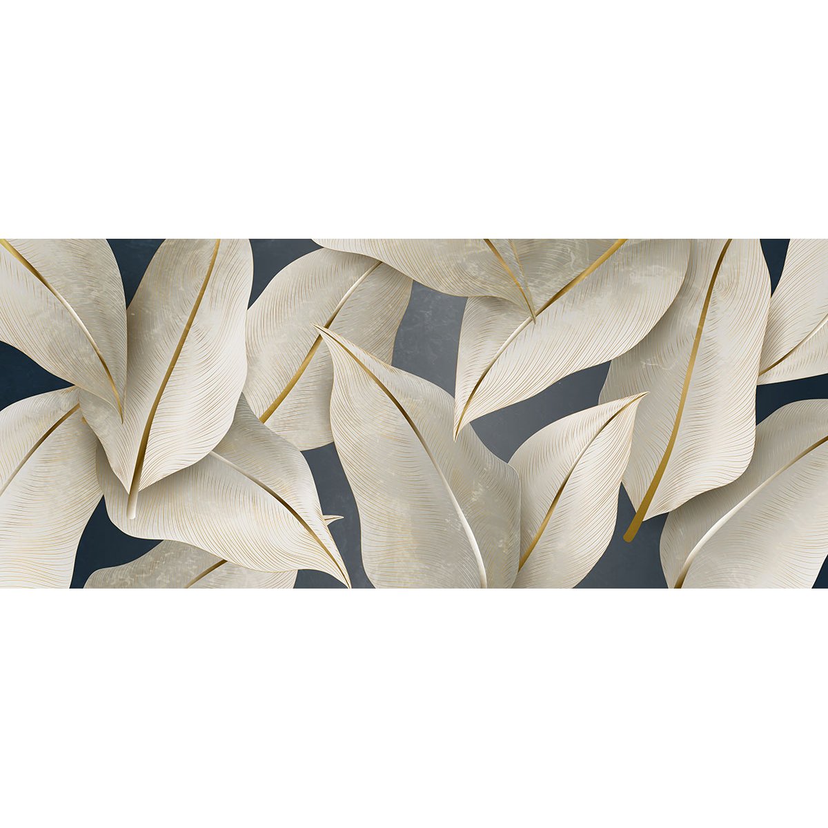 Papier peint panoramique - Feuilles