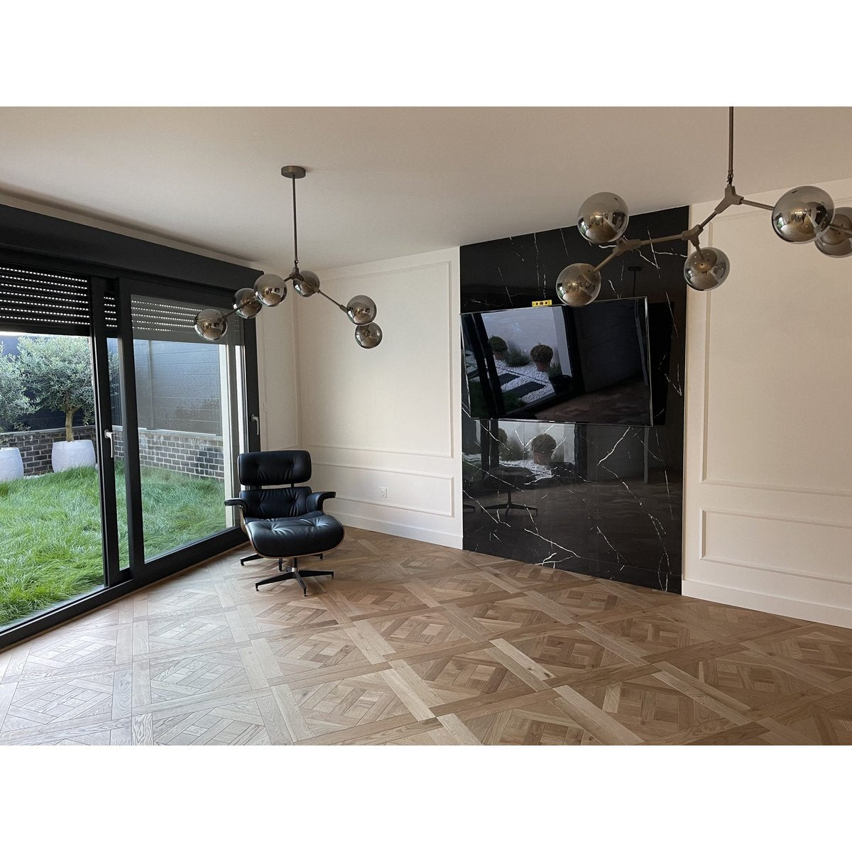 Parquet contrecollé de Versailles chêne naturel - Larg. 60 cm