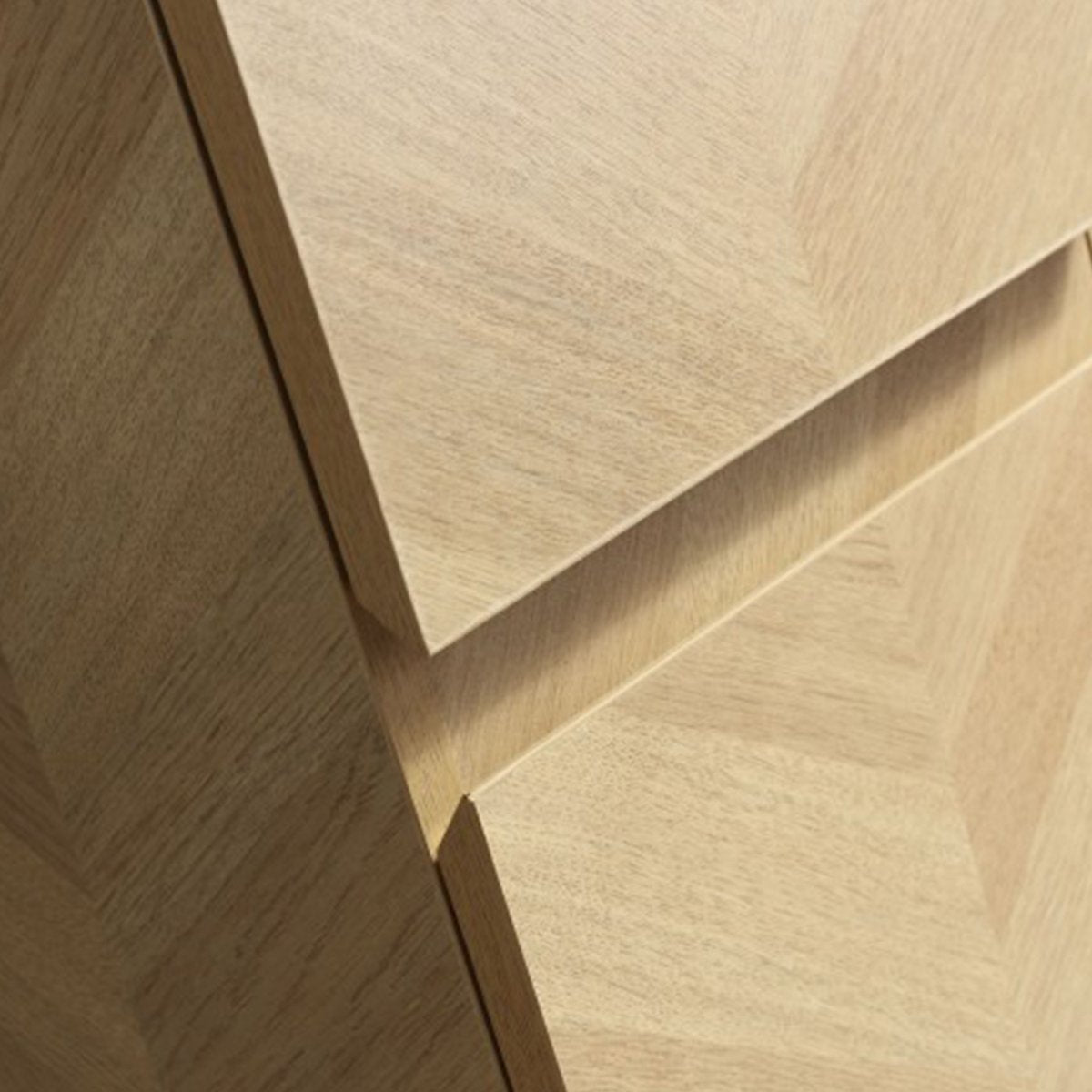 Colonne de salle de bain 160 cm chevron aspect chêne Aquapunto