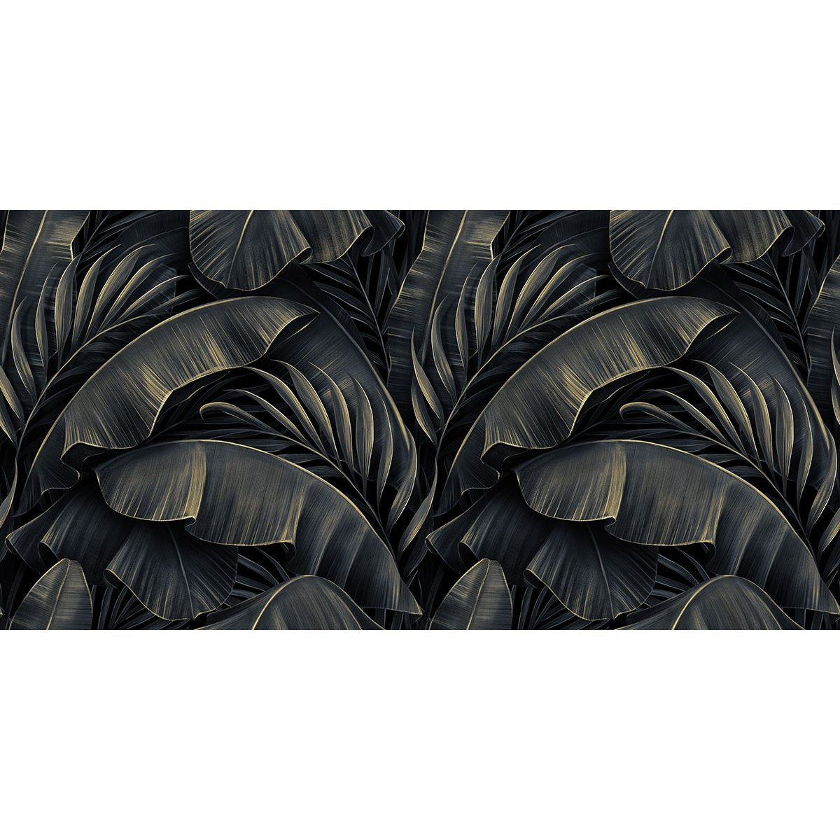 Papier peint panoramique - Feuilles tropicales
