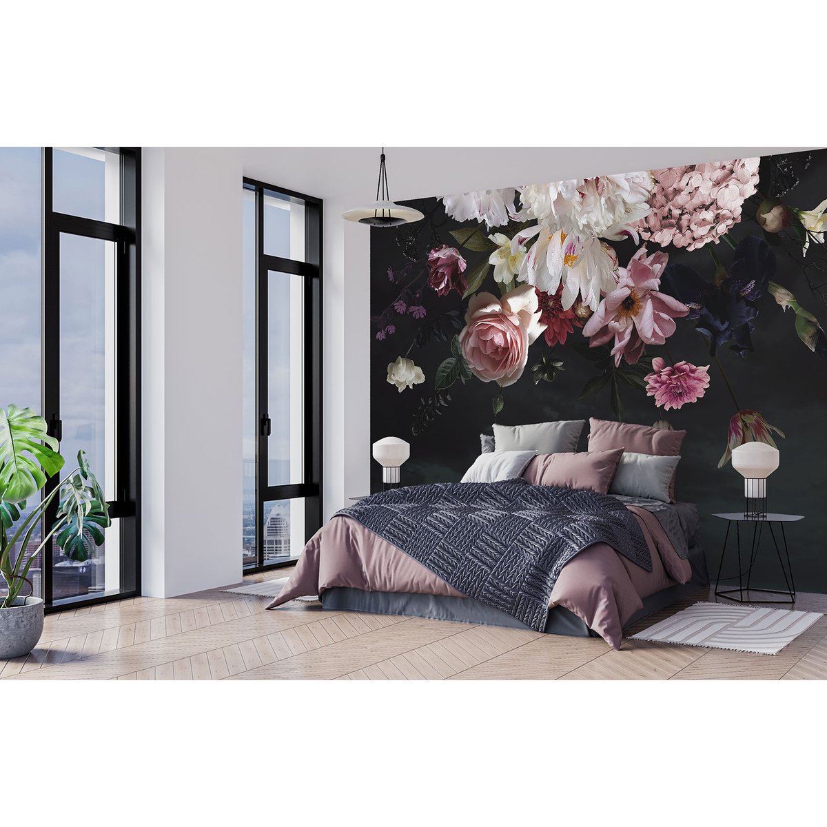 Papier peint panoramique - Pivoines